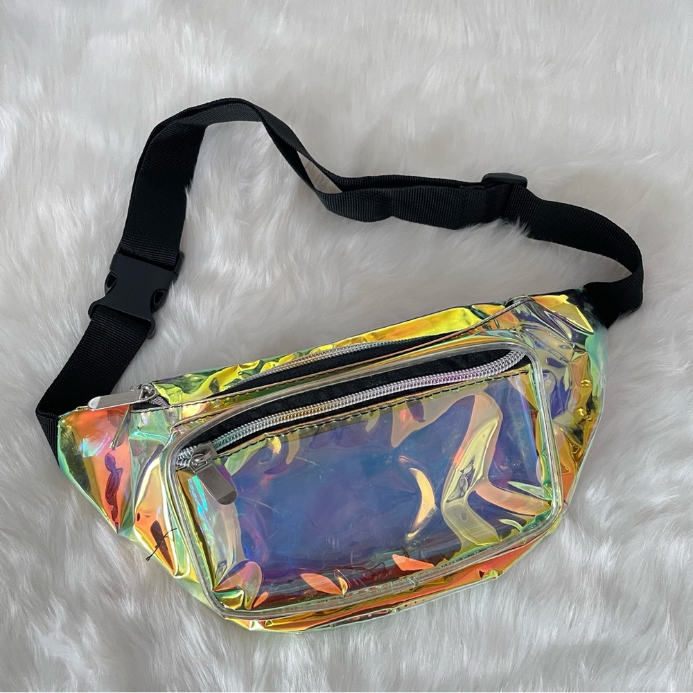 Holographic Fanny Pack Cross Body Bag